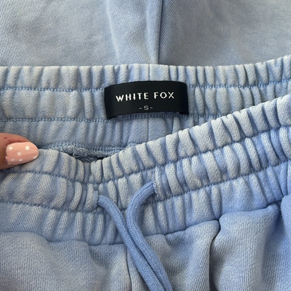 White Fox Angel Blue Graphic Sweatshirt and Shorts Set - Picture 7 of 7